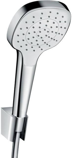 HANSGROHE CROMA SELECT E 1JET sprchová súprava 3-dielna, ručná sprcha 110x110 mm, hadica, držiak, biela/chróm