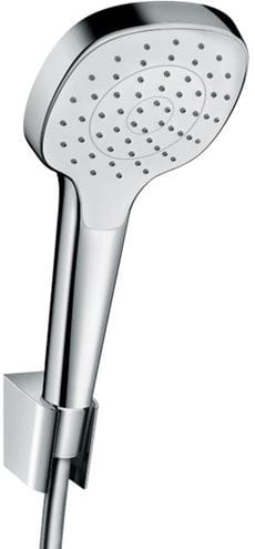 HANSGROHE CROMA SELECT E 1JET sprchová súprava 3-dielna, ručná sprcha 110x110 mm, hadica, držiak, biela/chróm 26412400 Obrázek - Hlavní obrázek