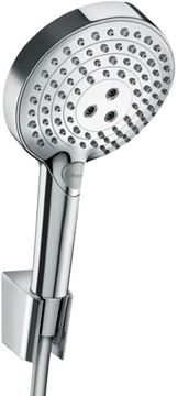 HANSGROHE RAINDANCE SELECT S 120 3JET sprchová súprava 3-dielna, ručná sprcha pr. 125 mm, 3 prúdy, hadica, držiak, chróm