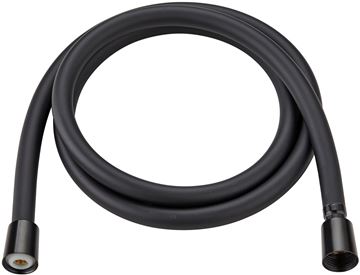 EASY sprchová hadica 1600 mm, hladká, plast, čierna