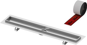 CONCEPT 200 sprchový žľab 700 mm, do priestoru, bez odtoku, bez roštu, nerez oceľ