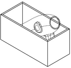 CONCEPT 200/300 box do zásuvky 371x150x147mm, matná šedá
