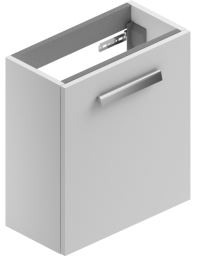 CONCEPT 200 skrinka pod umývadlo 49,2x24,7x55 cm, 1 dvierka, pánty vpravo, lesklá biela