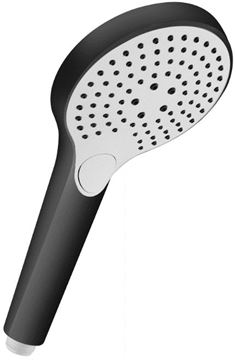 CONCEPT 200 BLACK ručná sprcha pr. 120 mm, 3 prúdy, čierna/biela