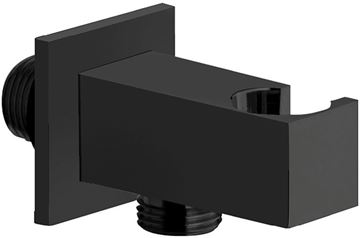 CONCEPT 200 BLACK držiak ručnej sprchy s pripojením na vodu, matná čierna