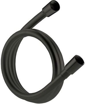 CONCEPT 200 BLACK sprchová hadica 2000 mm, hladká, s ochranou proti prekrúteniu, plast, matná čierna