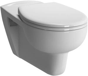CONCEPT 100 bezbariérové závesné WC, ploché splachovanie, alpská biela