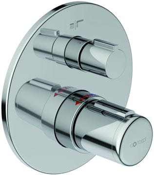 CONCEPT 200 podomietková termostatická batéria, pre 2 spotrebiče, chróm