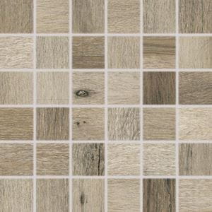 RAKO SALOON mozaika 30x30(5x5) cm, lepená na sieti, mat, tmavo hnedá