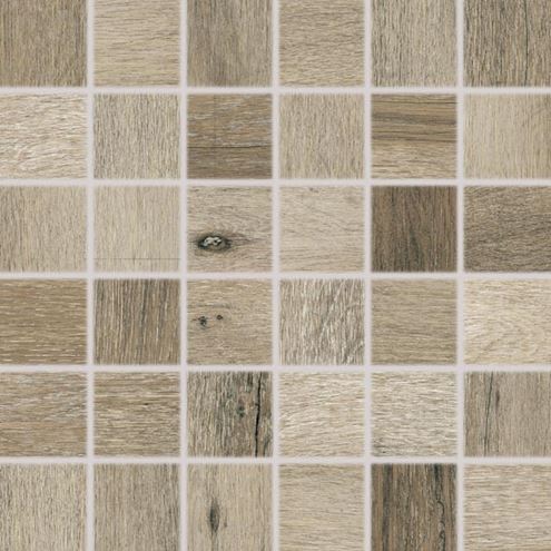 RAKO SALOON mozaika 30x30(5x5) cm, lepená na sieti, mat, tmavo hnedá DDM06748 Obrázek - Hlavní obrázek