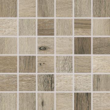 RAKO SALOON mozaika 30x30(5x5) cm, lepená na sieti, mat, tmavo hnedá