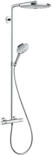 HANSGROHE RAINDANCE SELECT S SHOWEPIPE 300 sprchový set s termostatickou batériou, horná sprcha, ručná sprcha s 3 prúdmi, tyč, hadica, biela/chróm 27133400 Obrázek - Hlavní obrázek