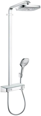 HANSGROHE RAINDANCE SELECT E SHOWERPIPE 300 sprchový set s termostatickou batériou, horná sprcha, ručná sprcha s 3 prúdmi, tyč, hadica, držiak, chróm 27126000 Obrázek - Hlavní obrázek
