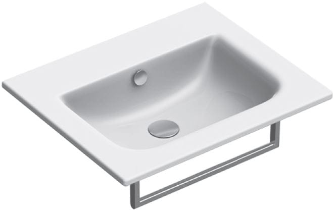 CONCEPT S umývadlo 60 cm, bez otvoru pre batériu, s prepadom, Cataglaze 0720610001 Obrázek - Hlavní obrázek