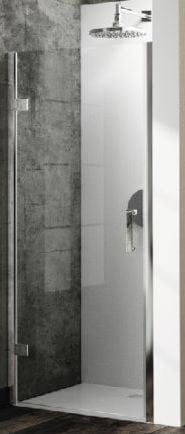 HÜPPE SOLVA PURE STN 800 krídlové dvere 800x2000mm, pre niku, s nástennou lištou, 4-uholník, upevnenie vľavo, strieborná lesklá/sklo číre AP ST2301.092.322 Obrázek - Hlavní obrázek
