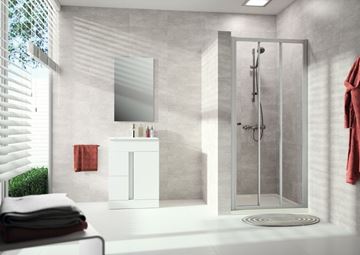 CONCEPT 100 NEW sprchové dvere 90x190 cm, posuvné, strieborná matná/číre sklo PTA20303.087.322 Obrázek - fotka