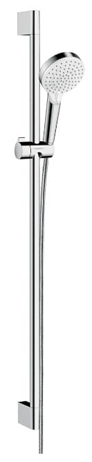 HANSGROHE CROMETTA VARIO 2JET sprchová súprava 3-dielna, ručná sprcha pr. 100 mm, 2 prúdy, tyč, hadica, biela/chróm