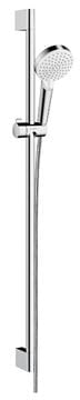 HANSGROHE CROMETTA VARIO 2JET sprchová súprava 3-dielna, ručná sprcha pr. 100 mm, 2 prúdy, tyč, hadica, biela/chróm