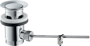 HANSGROHE umývadlový výpust, s tiahlom, s prepadom, chróm
