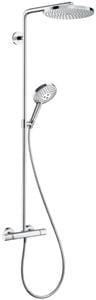 HANSGROHE RAINDANCE S SHOWEPIPE 240 sprchový set s termostatickou batériou, horná sprcha, ručná sprcha s 3 prúdmi, tyč, hadica, chróm