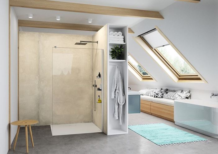 HÜPPE SELECT+ stena walk-in 120x200 cm, matná strieborná/číre sklo SL0205.087.322 Obrázek - fotka