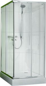 CONCEPT 50 sprchovací kút 90x90 cm, rohový vstup, 4 dielny, strieborná/číre sklo