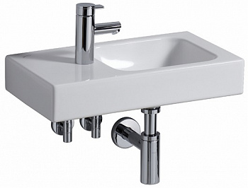GEBERIT ICON umývadielko 53 cm, s otvorom pre batériu vľavo, bez prepadu 124153000 Obrázek - fotka