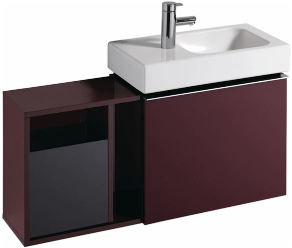 GEBERIT ICON umývadielko 53 cm, s otvorom pre batériu vľavo, bez prepadu 124153000 Obrázek - fotka