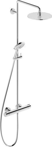 DURAVIT C.1 sprchový set s termostatickou batériou, horná sprcha, ručná sprcha, tyč, hadica, chróm C14280008010 Obrázek - Hlavní obrázek