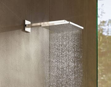 HANSGROHE RAINDANCE E 300 1JET horná sprcha 300x300 mm, s ramenom, matná biela 26238700 Obrázek - fotka