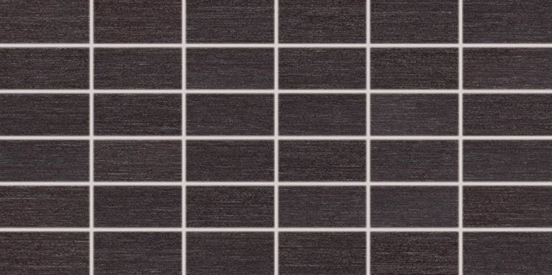 RAKO FASHION mozaika 30x60(5x10) cm, lepená na sieti, mat, čierna  DDMBG624 Obrázek - Hlavní obrázek