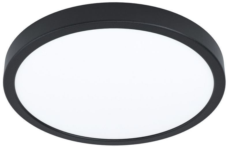 EGLO FÚEVA stropné LED svietidlo, 3000 K, 2400 lm, 285 mm, čierna