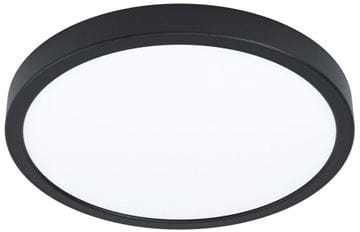EGLO FÚEVA stropné LED svietidlo, 3000 K, 2400 lm, 285 mm, čierna