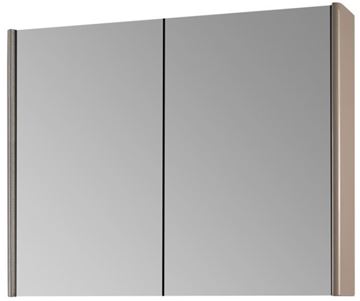 DŘEVOJAS ENZO GA2OE 80 zrkadlová skrinka 80,6x74,1x15,3 cm, osvetlenie s reguláciou stmievania, s vypínačom a el. zásuvkou, lamino/MDF, vysoko lesklá biela
