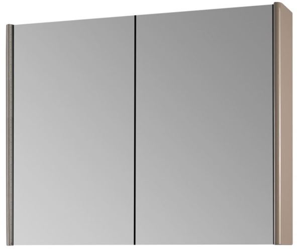 DŘEVOJAS ENZO GA2OE 80 zrkadlová skrinka 80,6x74,1x15,3 cm, osvetlenie s reguláciou stmievania, s vypínačom a el. zásuvkou, lamino/MDF, vysoko lesklá biela 59463 Obrázek - Hlavní obrázek