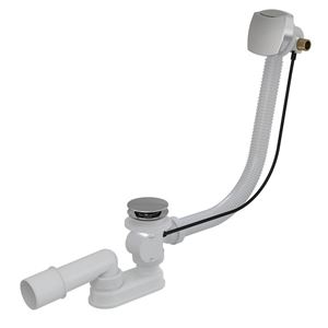 CONCEPT vaňový sifón 57 cm, s napúšťaním prepadom, bovden, chróm