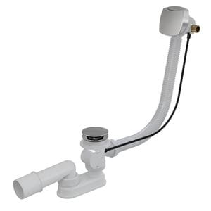 CONCEPT vaňový sifón 57 cm, s napúšťaním prepadom, bovden, chróm