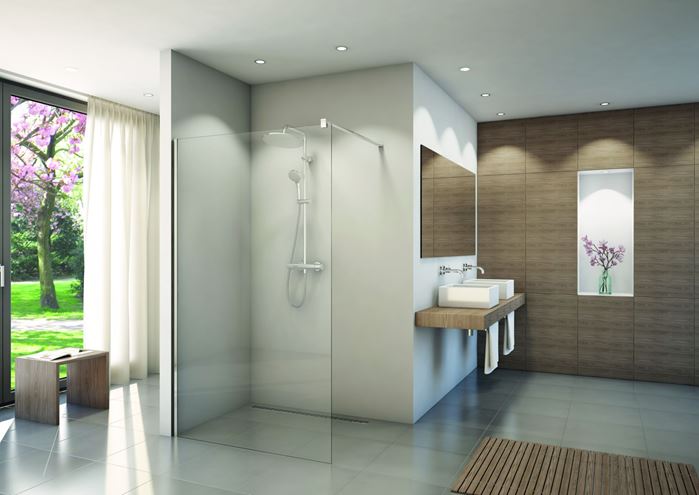 CONCEPT 200 CON4P stena walk-in 100x200 cm, aluchróm/číre sklo CON4P1005007 Obrázek - fotka