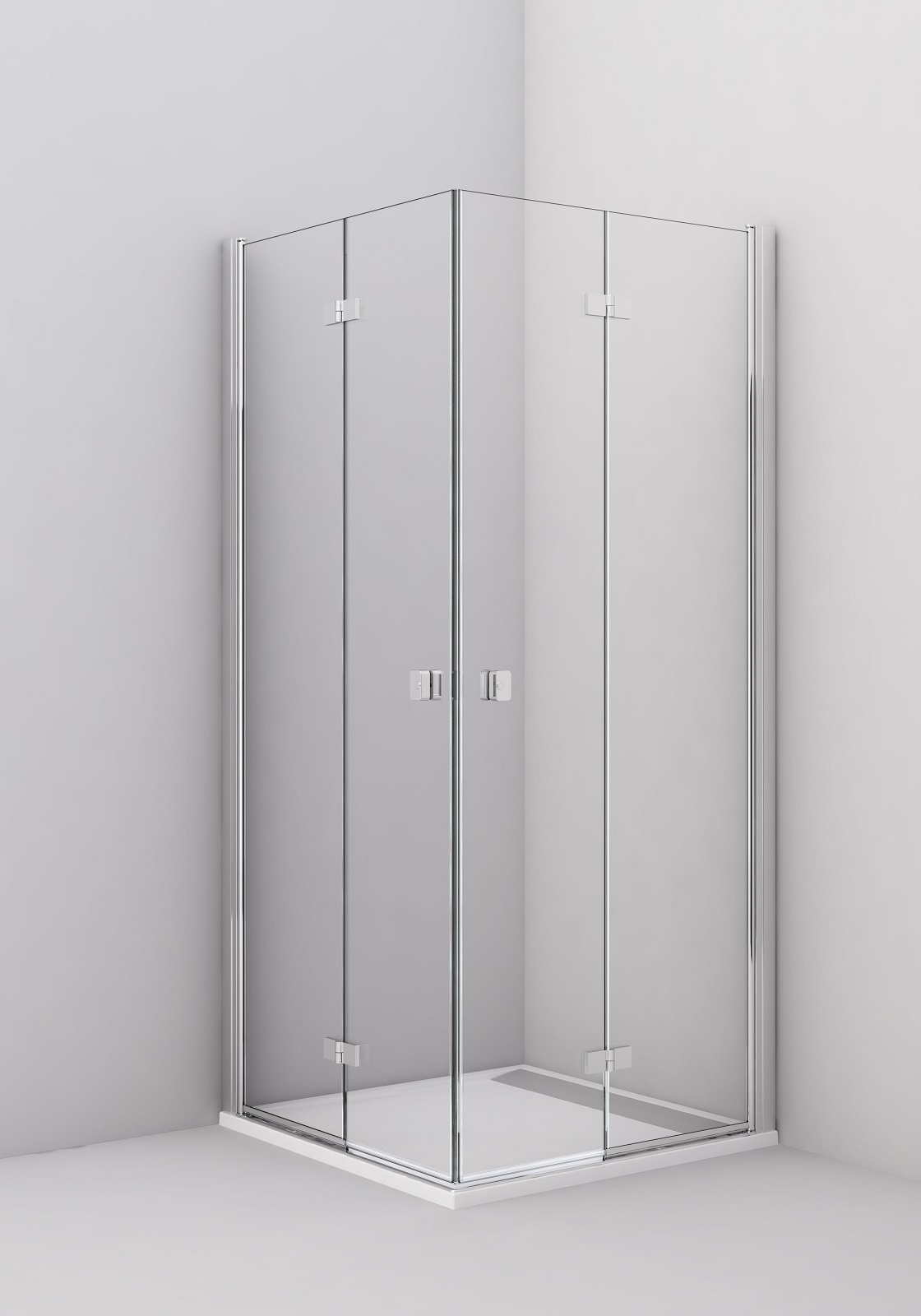 CONCEPT 200 sprchové dvere 80x200 cm, skladacie, pravé, aluchróm/číre sklo CONF1D0805007 Obrázek - fotka