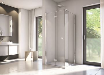 CONCEPT 200 sprchové dvere 80x200 cm, skladacie, pravé, aluchróm/číre sklo CONF1D0805007 Obrázek - fotka
