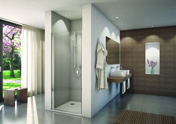 CONCEPT 200 sprchové dvere 80x200 cm, lietacie, aluchróm/číre sklo CON10805007 Obrázek - fotka