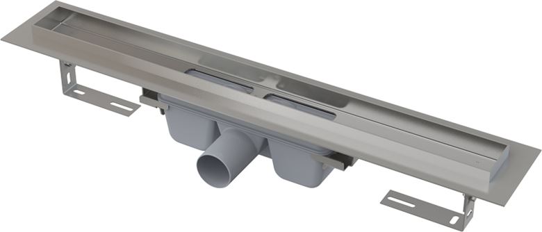 CONCEPT 100 PROFESSIONAL sprchový žľab 750 mm, do priestoru aj k stene, bočný odtok DN 50, bez roštu, PP/nerez oceľ ZPC6-750 Obrázek - Hlavní obrázek