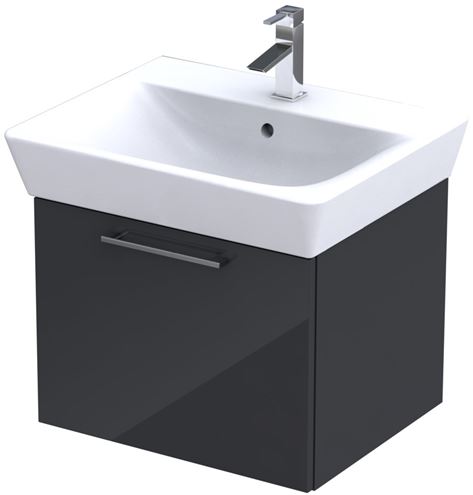 CONCEPT 100 skrinka pod umývadlo 52,4x43,3x40,8 cm, 1 zásuvka, antracit PTA-054 Obrázek - Hlavní obrázek