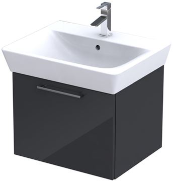 CONCEPT 100 skrinka pod umývadlo 52,4x43,3x40,8 cm, 1 zásuvka, antracit