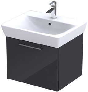 CONCEPT 100 skrinka pod umývadlo 52,4x43,3x40,8 cm, 1 zásuvka, antracit