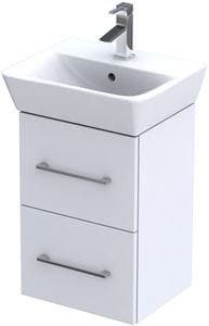 CONCEPT 100 skrinka pod umývadlo 37,4x31,3x55,8 cm, 2 zásuvky, biela