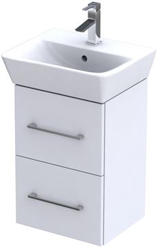 CONCEPT 100 skrinka pod umývadlo 37,4x31,3x55,8 cm, 2 zásuvky, biela