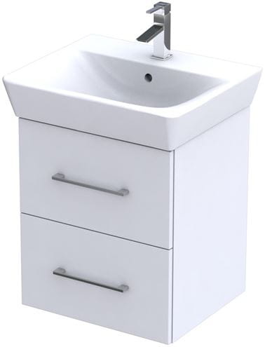 CONCEPT 100 skrinka pod umývadlo 47,4x40,8x55,8 cm, 2 zásuvky, biela PTA-059 Obrázek - Hlavní obrázek