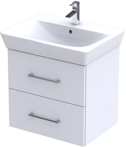 CONCEPT 100 skrinka pod umývadlo 57,4x43,3x55,8 cm, 2 zásuvky, biela PTA-063 Obrázek - Hlavní obrázek