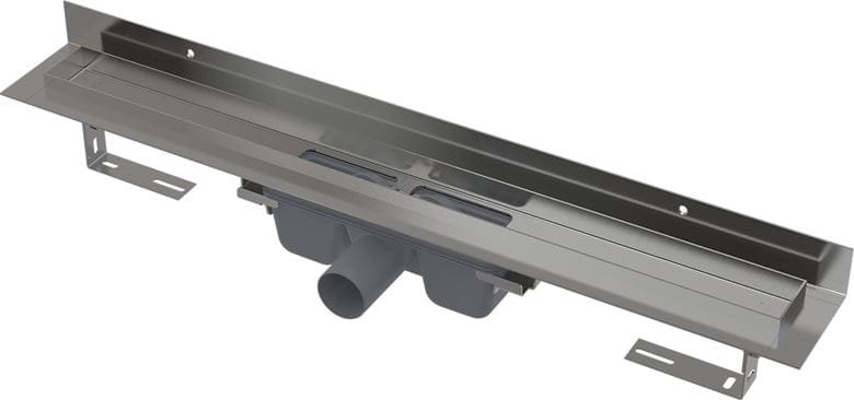 CONCEPT 100 WALL sprchový žľab 750 mm, k stene, bočný odtok DN 50, bez roštu, PP/nerez oceľ ZPC16-750 Obrázek - Hlavní obrázek